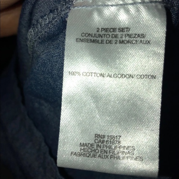 ☀️ Chambray and floral shorts ☀️ - Picture 3 of 4